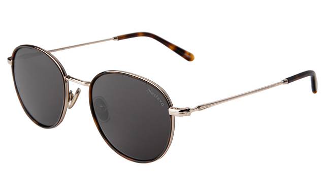 illesteva London Sunglasses London Sunglasses Side Profile in Havana/Gold / Grey