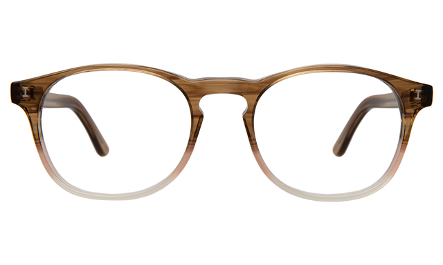 Lucas Optical front view in Blush Oak Optical