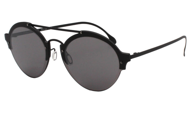 Malpensa Sunglasses side view in Matte Black Grey