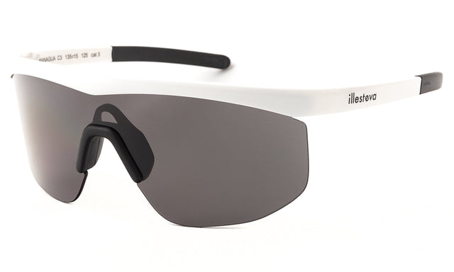  Managua Sunglasses side view in White / Grey