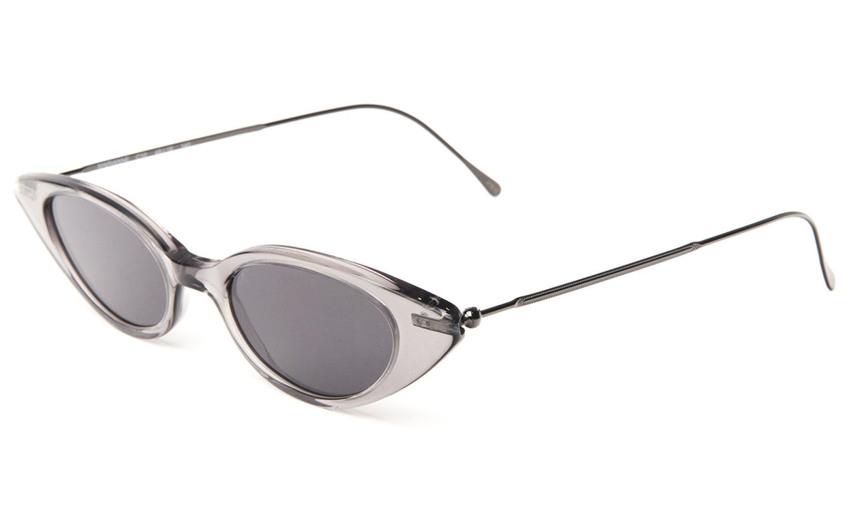 Marianne Sunglasses in Grey with Gunmetal lenses, side view