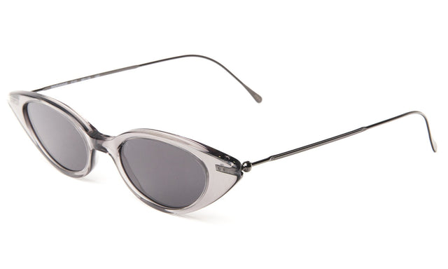  Marianne Sunglasses Side Profile in Grey Gunmetal Grey Flat