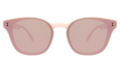 Front view of Martinique Sunglasses in Cotton Candy/Rose Flat Mirror