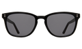 Front view of Max Sunglasses in Black/Grey Flat