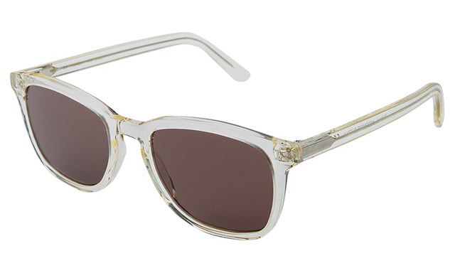 Max Sunglasses side view in Champagne Brown Flat