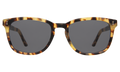 Front view of Max Sunglasses in Tortoise/Grey Flat