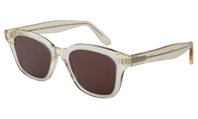Melrose Sunglasses Side Profile in Champagne / Brown Flat