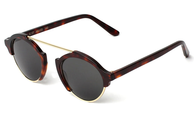 Milan IV Sunglasses Side Profile in Havana Grey