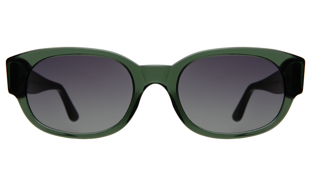 Montreal Sunglasses in Pine with Grey Flat Gradient