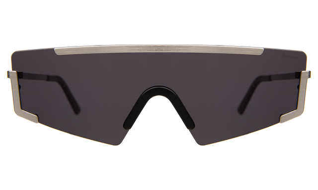 Morph Sunglasses in Silver Matte Black Grey