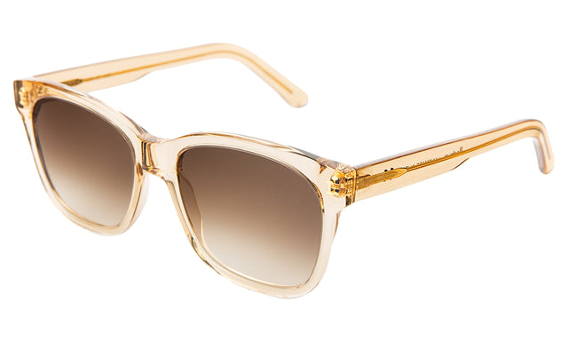  Mott Sunglasses side view in Citrine Brown Flat Gradient