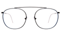 Front view of Mykonos Optical in Matte Black/Optical