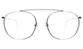 Front view of Mykonos Optical in Silver/Optical
