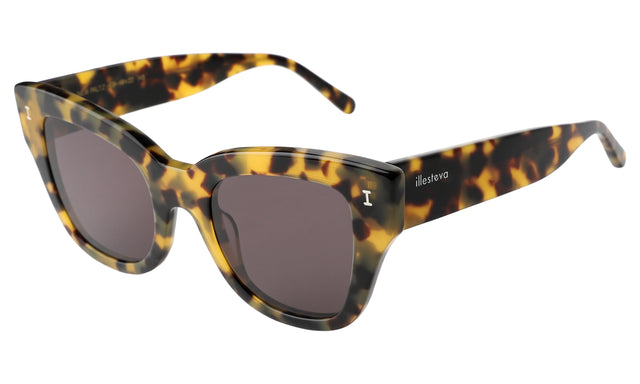 New Paltz Sunglasses Side Profile in Tortoise / Grey Flat