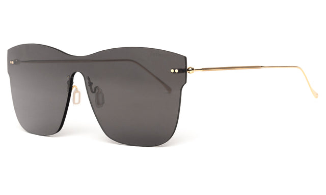 Newbury II Mask Sunglasses side view in Grey / Grey