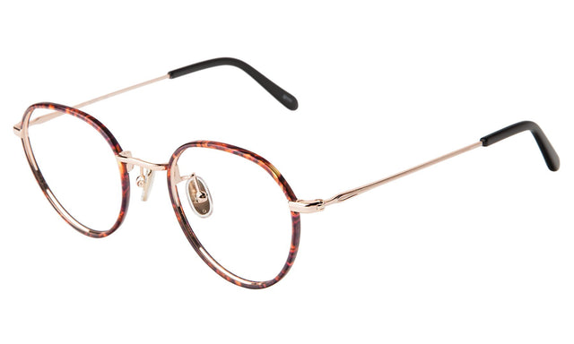 Oxford 52 Optical Side Profile in Red Tortoise/Rose Gold Optical