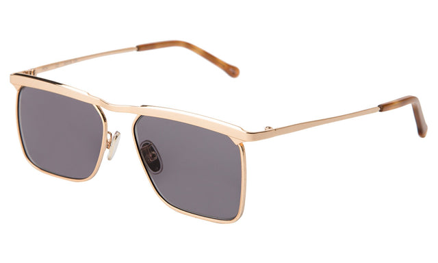 PCH Sunglasses side view in Rose Gold / Grey Flat