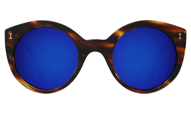 Palm Beach Sunglasses in Sand Violet Mirror