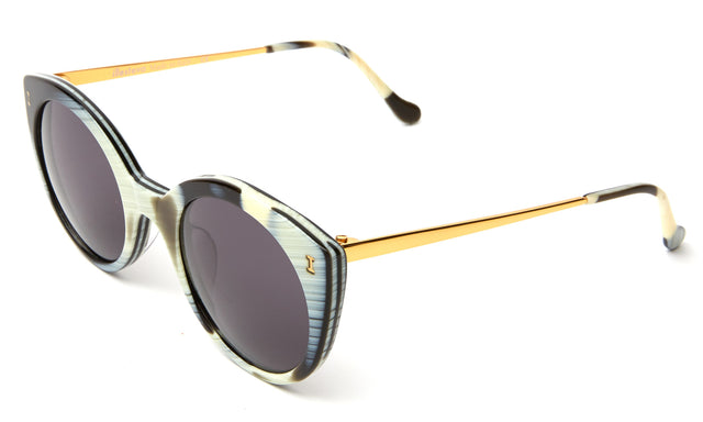 Palm Beach Sunglasses Side Profile in Horn Grey