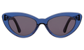 Front view of Pamela Sunglasses in Cobalt/Grey Flat