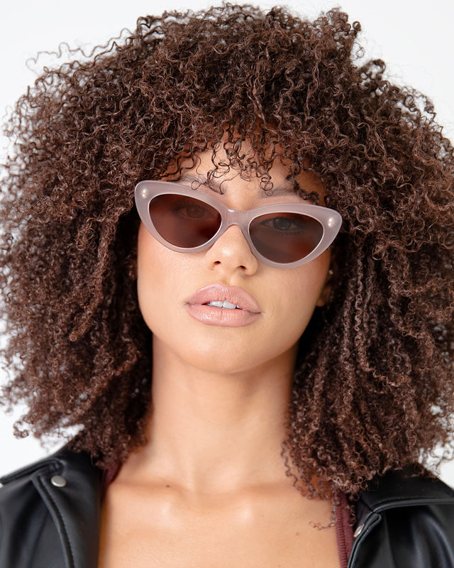 wearing Pamela Sunglasses Thistle with Brown Flat
