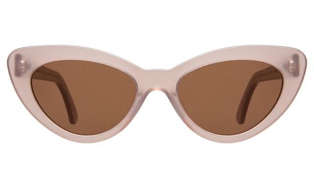 Pamela Sunglasses in Thistle with Brown Flat