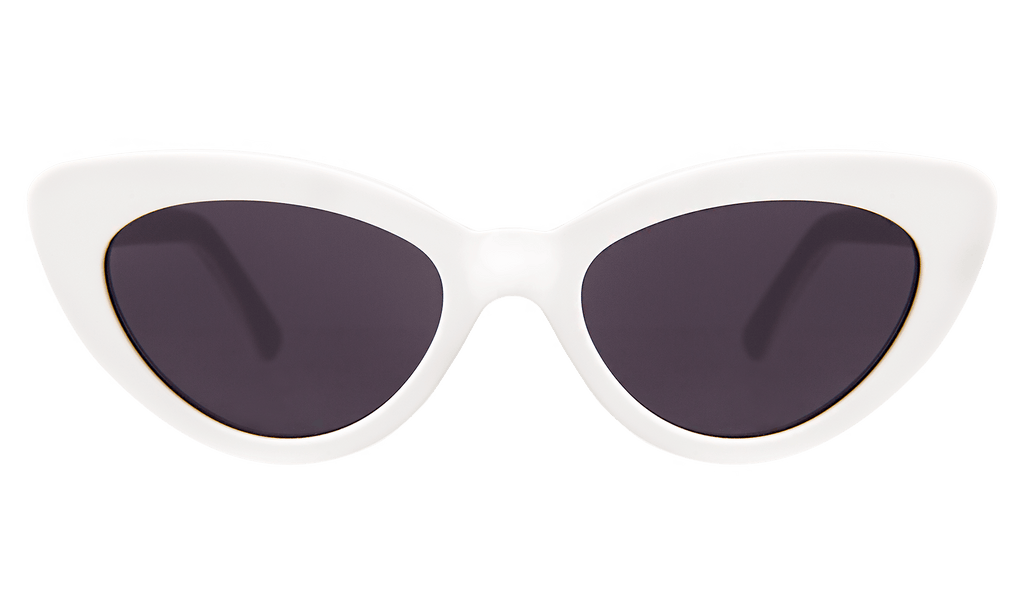 Illesteva White Pamela Cat Eye Sunglasses w/ brown gradient lens. Made in Italy. Illesteva Pamela Sunglasses | Shopbop main image 2