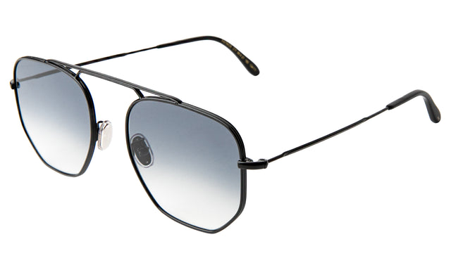 Patmos Sunglasses Side Profile in Black / Grey Flat Gradient