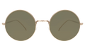 Front view of Porto Cervo Sunglasses in Gold/Brown