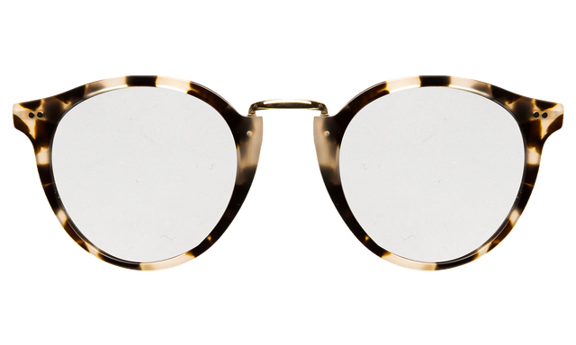 Portofino Sunglasses in White Tortoise Silver Mirror