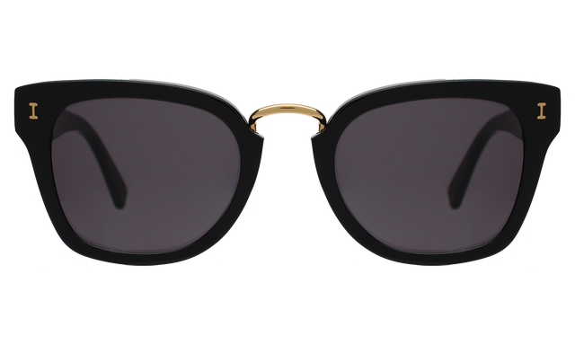 Positano Sunglasses in Black with Gold