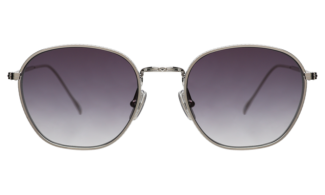 Prince Sunglasses in Silver Grey Flat Gradient