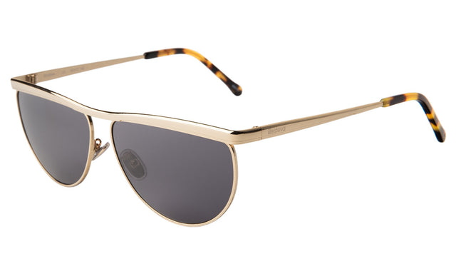 Riviera Sunglasses Side Profile in Gold Grey
