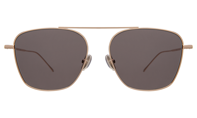 Samos Sunglasses in Gold with Grey Flat