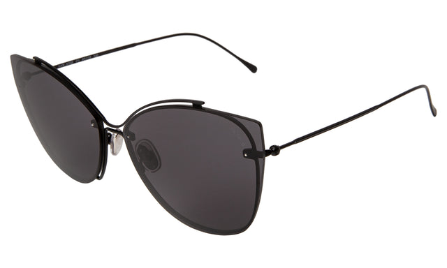 San Jose Sunglasses side view in Matte Black / Grey