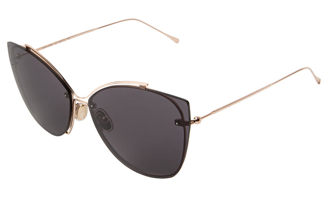 San Jose Sunglasses side view in Rose Gold / Grey