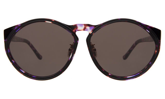 Sandie Sunglasses in Berry Tortoise Grey Flat