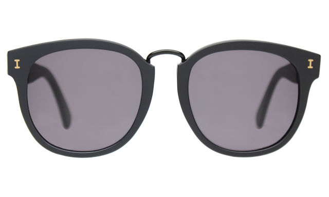 Sardinia Sunglasses in Matte Black with Grey