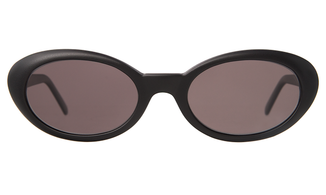  Seattle Sunglasses in Matte Black With Grey Flat Lenses