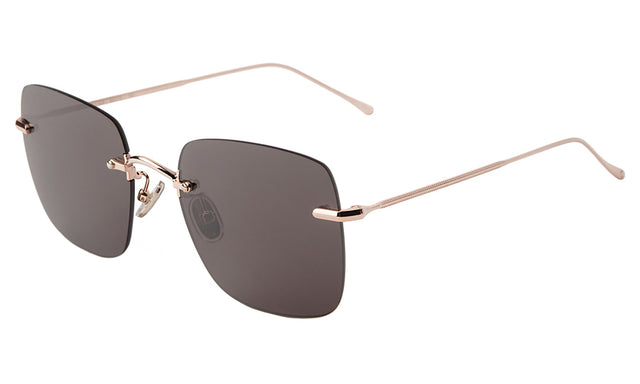 Sevilla Sunglasses Side Profile in Rose Gold Grey
