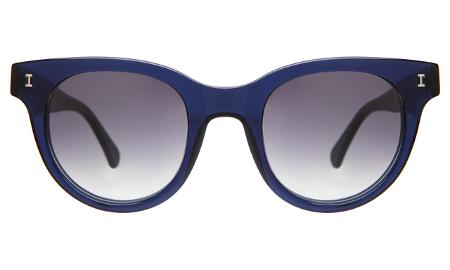 Sicilia Sunglasses in Navy with Grey Gradient