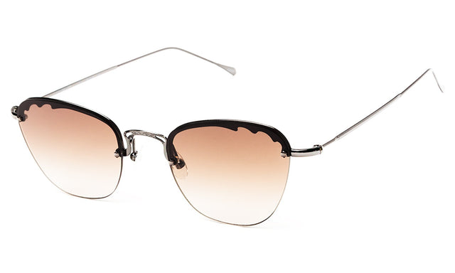  Sorrento Sunglasses side view in Gunmetal / Brown Flat Gradient Lenses