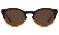 Front view of Stanley Sunglasses in Half/Half Light Sand/Brown