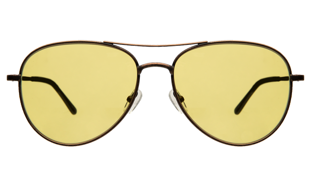 Stanton Sunglasses in Bronze with Yellow See Through