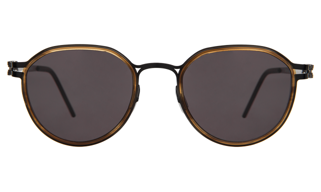 Tompkins Titanium Sunglasses in Scotch/Matte Black with Grey