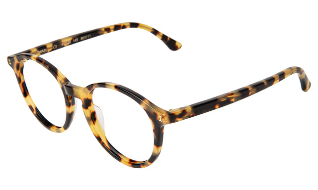 Twain Optical side view in Tortoise Optical
