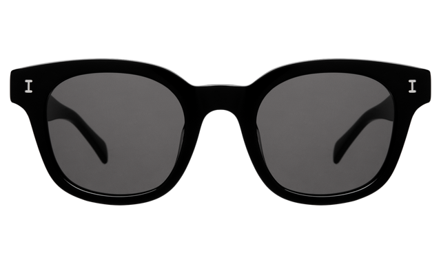 Vail Sunglasses in Black with Grey Flat