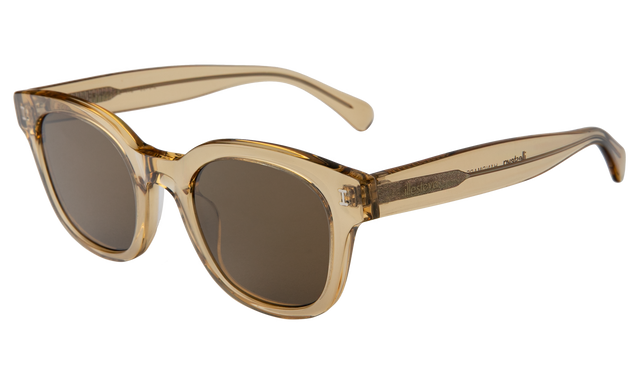 Vail Sunglasses Side Profile in Citrine / Brown Flat