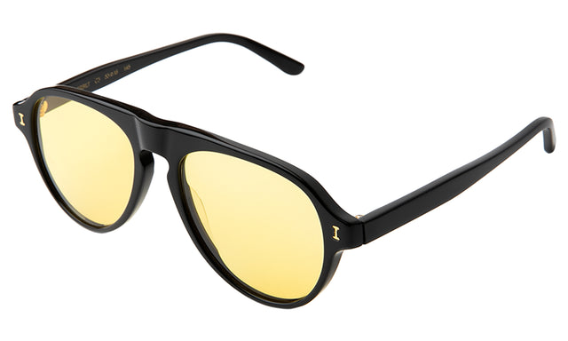 Vanderbilt Sunglasses Side Profile in Black Honey See Through