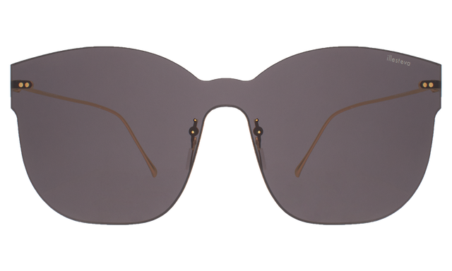 Venice Mask Sunglasses front view in Grey with Grey